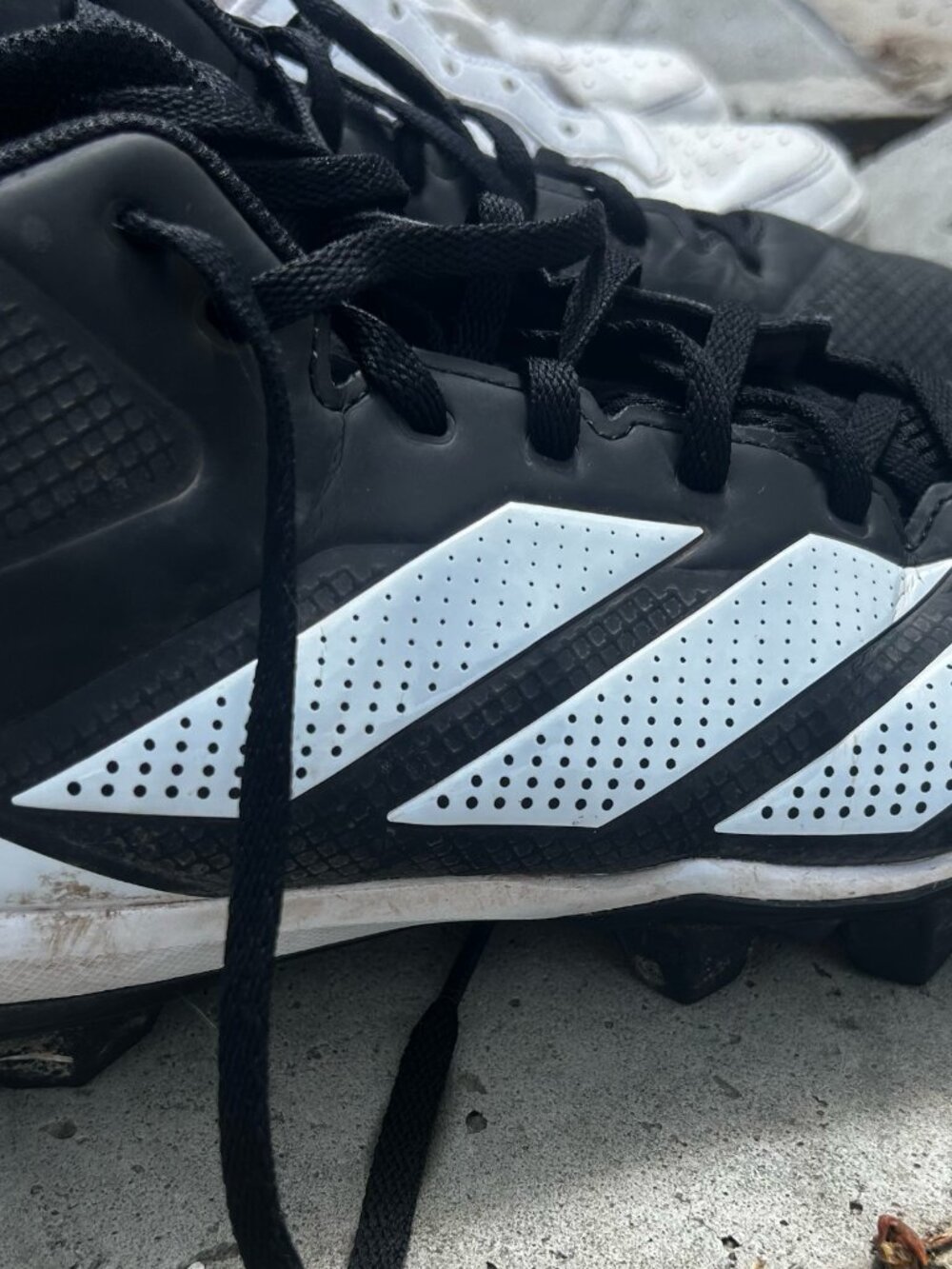 Adidas Adizero Baseball Cleats Men's Size 8 Black/White